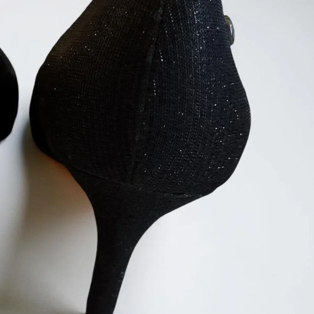 Life Stride Black Glitter Pumps Size 7M - Picture 2 of 4